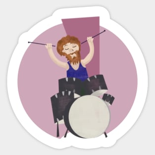 Drummer Sticker